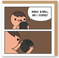 8 Ball Square Greeting Card