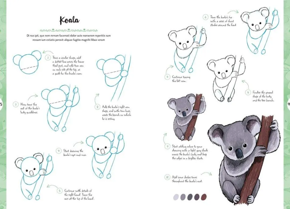 10 Step Drawing: Cute Animals: Draw Over 50 Adorable Animals in 10 Easy Steps