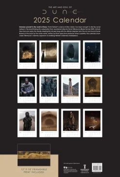 2025 The Art and Soul of Dune Poster Wall Calendar