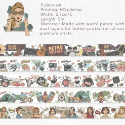 1965 Washi Tape Set (5)