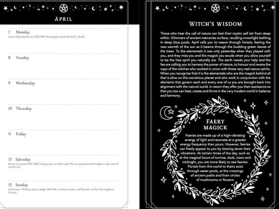 2025 Witch's Diary - Northern Hemisphere: Seasonal planner to reclaiming the magick of the old ways