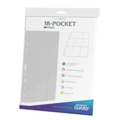 Album Pages Side-Loading 18-Pocket White Standard Size (10) Portfolio