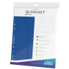 Album Pages Side-Loading 18-Pocket Blue Standard Size (10) Portfolio