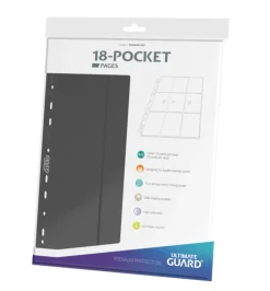 Album Pages Side-Loading 18-Pocket Grey Standard Size (10) Portfolio