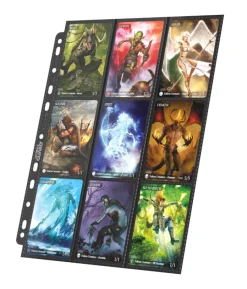 Album Pages Side-Loading 18-Pocket Black Standard Size (10) Portfolio