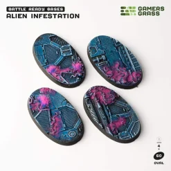 Alien Infestation Bases Oval 60 mm (4)