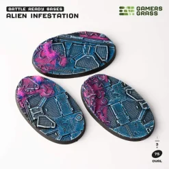 Alien Infestation Bases Oval 75 mm (3)