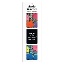 Andy Warhol Flowers Magnetic Bookmarks