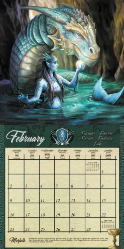 Anne Stokes 2026 Square Calendar