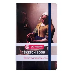 Art Creation Skissebok m strikk 140g 13x21cm Milk Maid