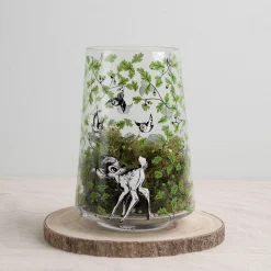 Bambi Forest Friends Glass Vase