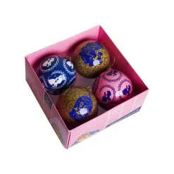 Beauty and the Beast Baubles 4-Pack 75 mm