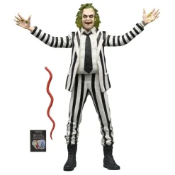 Beetlejuice Black and White Striped Suit Action Figure 18 cm