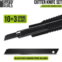 Black Hobby Knife +10 SK5 Blades
