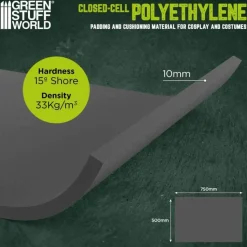 Black 10mm Closed-cell Polyethylene Foam 500x750mm