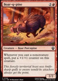 Boar-q-pine (Enkeltkort)