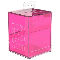 Boulder Deck Case Clear Rhodonite Standard Size (100+)