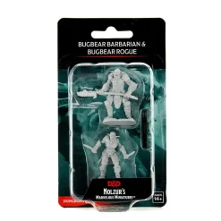 Bugbear Male Barbarian & Bugbear Female Rogue (Wave 15) Dungeons & Dragons Nolzurs Marvelous Unpainted Miniature Figur