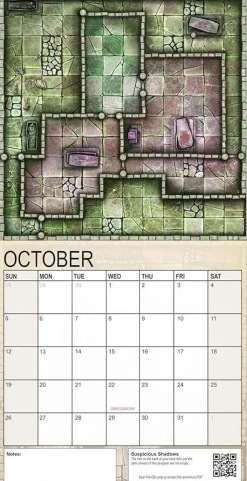 Calendar of Many Adventures 2025