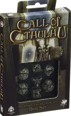 Call of Cthulhu Glow in the Dark 7 Dice Set Terningsett, Call of Cthulhu RPG