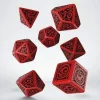 Call of Cthulhu Outer Gods Nyarlathotep Poly Red /Black (7) Terningsett, Call of Cthulhu RPG
