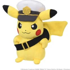 Captain Pikachu Goggles Version Plush Figure 23 cm