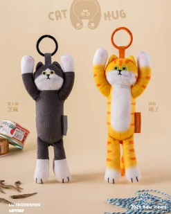 Cat Hug Plush Keychain Blind Box