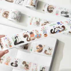 Cat Mood Washi Tape Sticker Set
