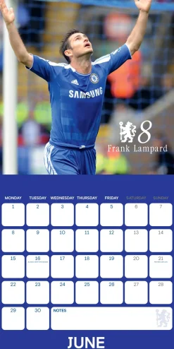 Chelsea Fc Legends 2026 Square Calendar