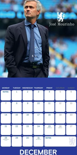 Chelsea Fc Legends 2026 Square Calendar