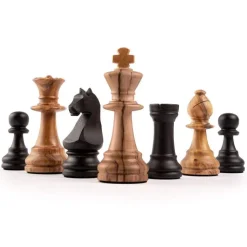 Chess Set Black Olive Deluxe 50mm Field