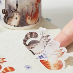 Chonky Cat Washi Tape Sticker Set