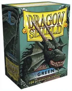 Classic Green Standard Size Dragon Shield Sleeves (100)