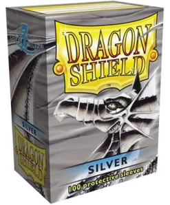 Classic Silver Standard Size Dragon Shield Sleeves (100)