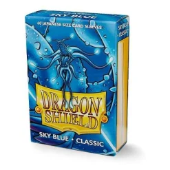 Classic Sky Blue Japanese Size Sleeves (60) Kortlommer, Dragon Shield
