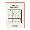 Complete This Sudoku Birthday Card
