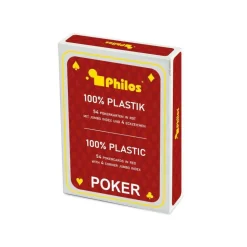 Copag Red Plastic Poker Size Kortstokk