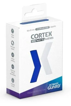 Cortex Sleeves Matte Blue Standard Size (100) Kortlommer, Cortex
