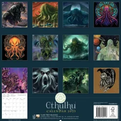 Cthulhu Art 2025 Wall Calendar