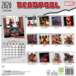 Deadpool 2026 Square Calendar