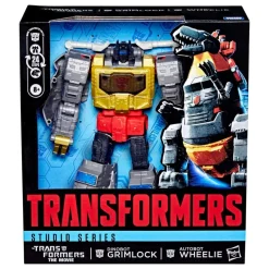 Dinobot Grimlock & Autobot Wheelie Deluxe Class Action Figure 22 cm