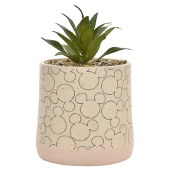 Disney Mickey Ceramic Planter with Faux Plant