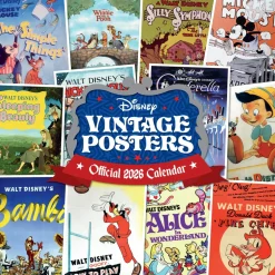 Disney Vintage Posters 2026 Square Cal.