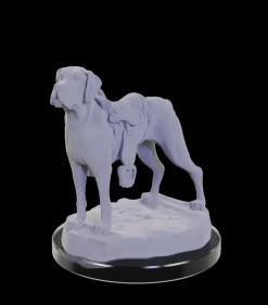 Dog Companions (Wave 22) Wizkids Deep Cuts Unpainted Miniature