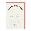 Dot To Dot Mature Balloons Birthday Card