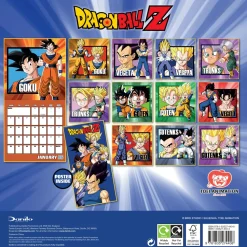 Dragonball Z 2026 Square Calendar