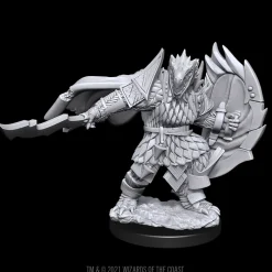 Dragonborn Male Fighter (Wave 15) Dungeons & Dragons Nolzurs Marvelous Unpainted Miniature Figur