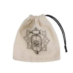 Dwarven Beige W/ Black Dice Bag  Terningpose