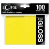 Eclipse PRO-Gloss Lemon Yellow Standard Size Sleeves (100)