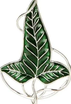 Elven Leaf Brooch Costume Version Silver Plated Replica
